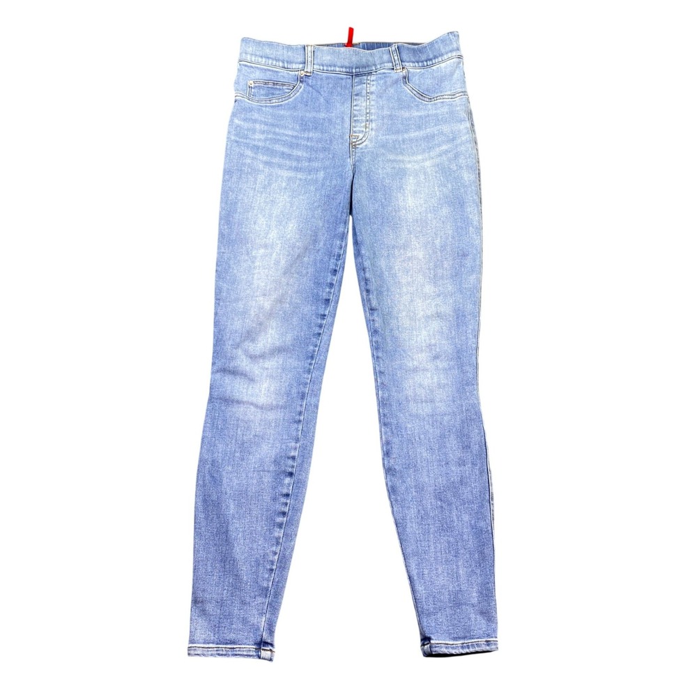 Spanx Jean-ish Ankle Leggings Light Wash Denim Pull On 20275R Medium
